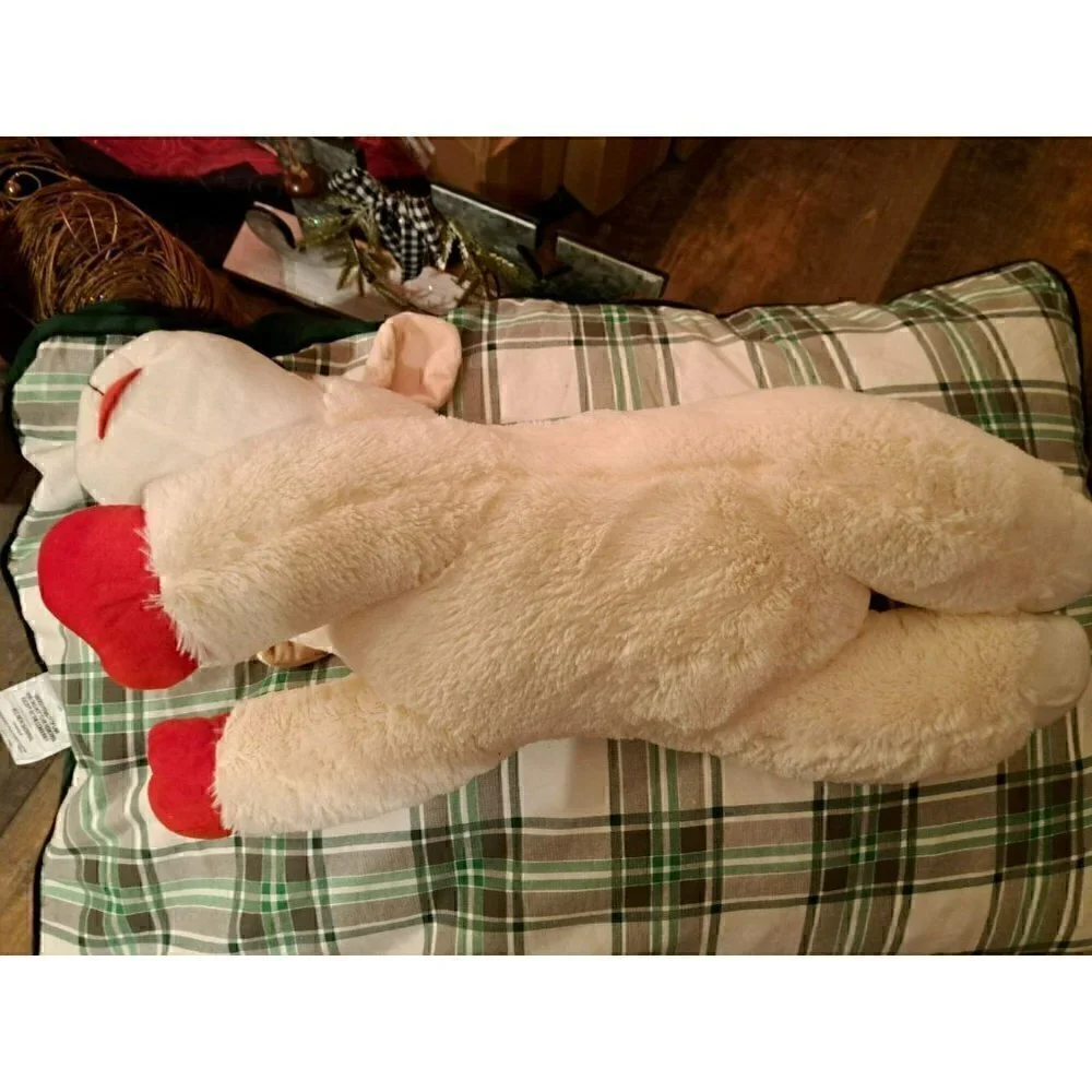 Multipet Lamb Chop Plush Dog Toy, Squeaker Inside, Jumbo Size, 24‎ inches